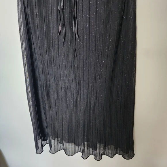 Vintage black sparkly midi dress - Picture 4 of 7